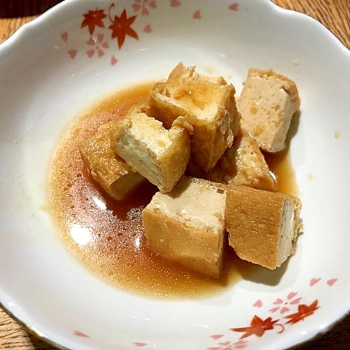 無水鍋で簡単★厚揚げの甘辛煮